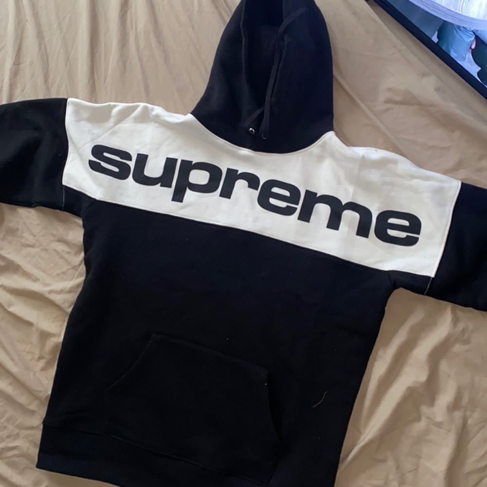 Supreme blocked hoodie size medium